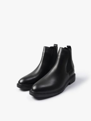 giay chelsea boots all black g018 mau den